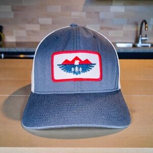 Explore Conserve Mountains Trees Eagle Snapback Trucker Hat Rep Your Water EUC